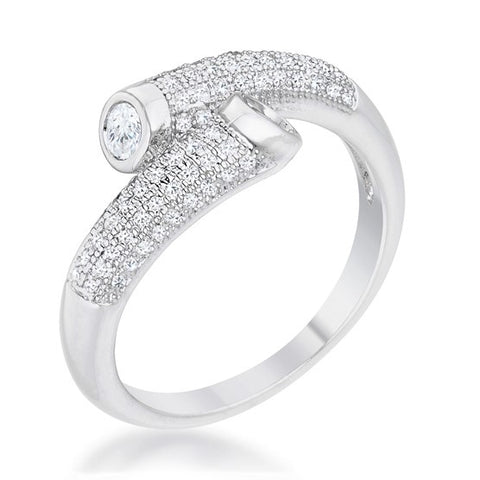Perry CZ Contemporary Wrap Fashion Ring | 0.6ct