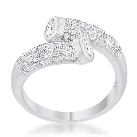 Perry CZ Contemporary Wrap Fashion Ring | 0.6ct