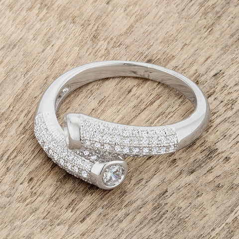 Perry Contemporary Wrap Fashion  Cocktail Ring  | 1.5 Carat | Cubic Zirconia - Beloved Sparkles
 - 5