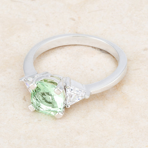Shonda Three Stone Peridot Green Ring | 1.8ct