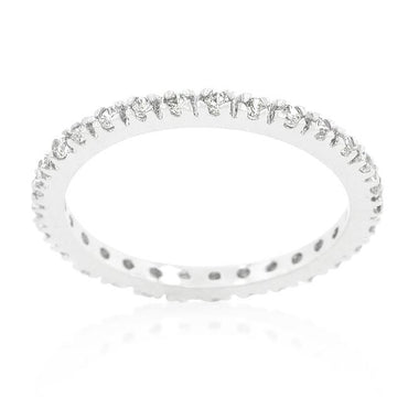 Renetta 1mm Round CZ Eternity Ring | 1ct