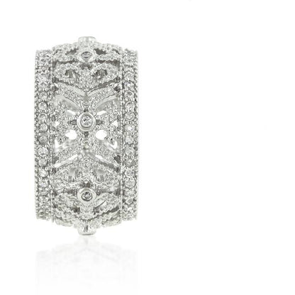 Rhoda Filigree Crest Eternity Wie Band Ring | 3ct
