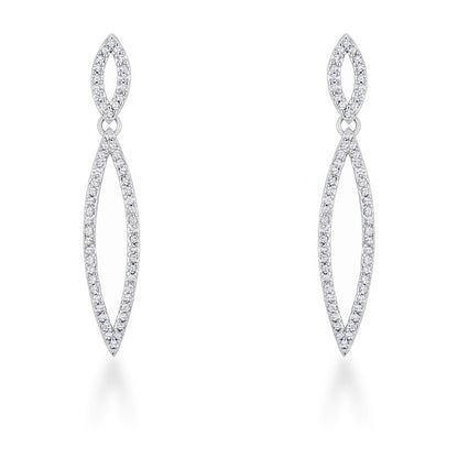 Sara Delicate Double Teardrop Dangle Earrings | 1.2ct