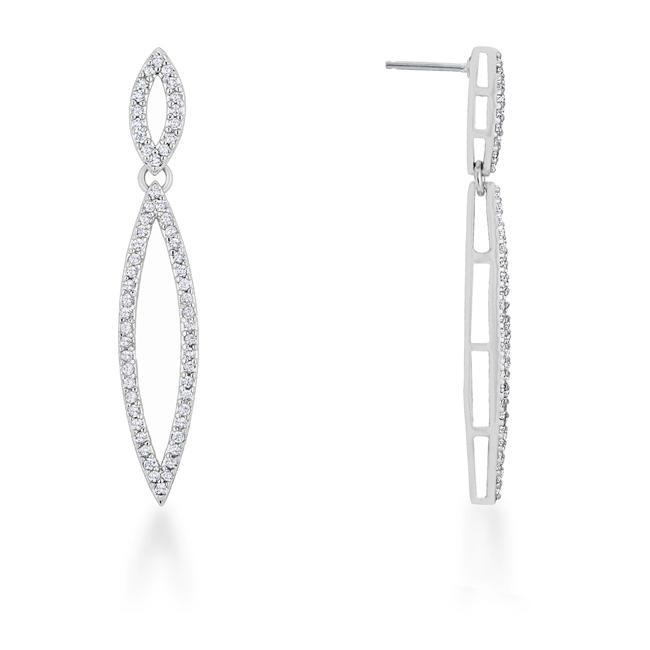 Sara Delicate Double Teardrop Dangle Earrings | 1.2ct
