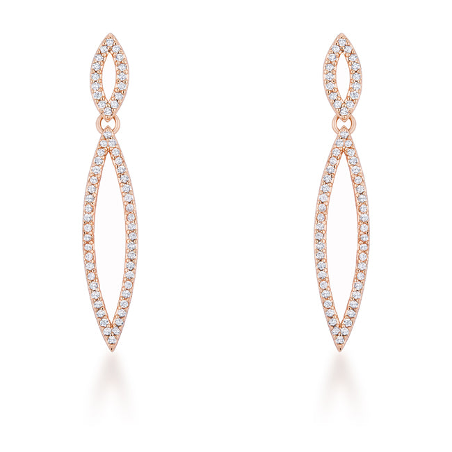 Sara Delicate Double Teardrop Dangle Earrings | 1.2ct