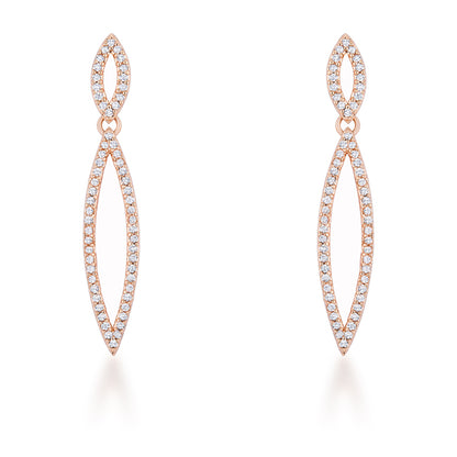 Sara Delicate Double Teardrop Dangle Earrings | 1.2ct