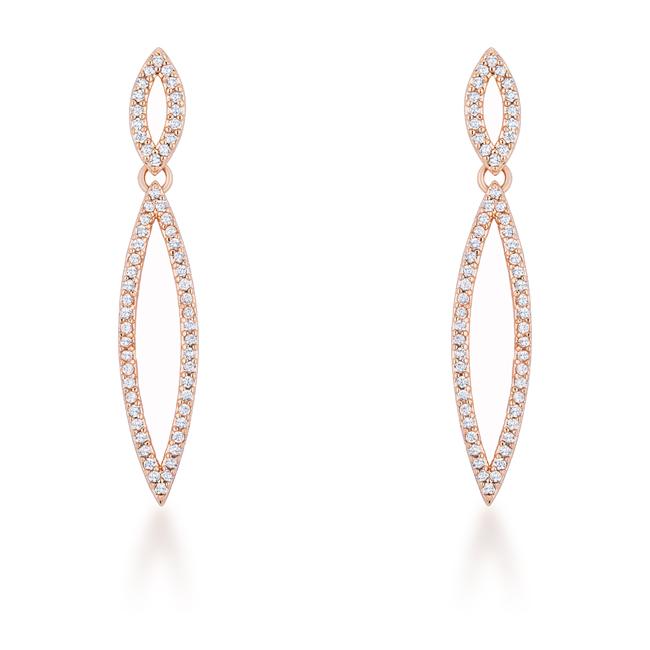 Sara Delicate Double Teardrop Dangle Earrings | 1.2ct