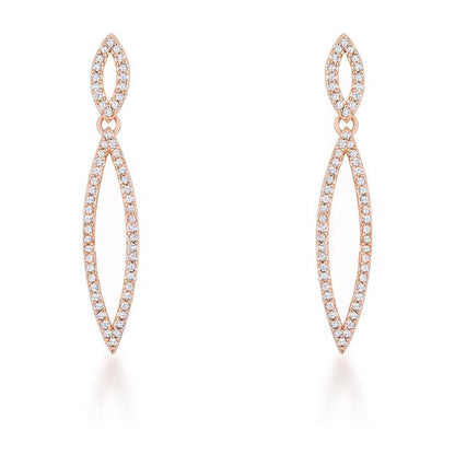 Sara Delicate Double Teardrop Dangle Earrings | 1.2ct