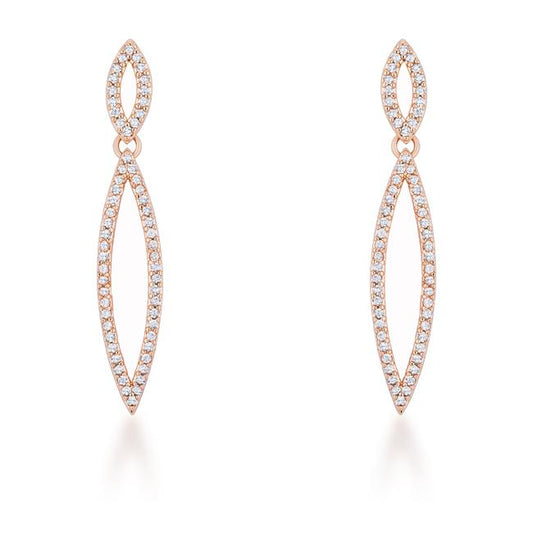 Sara Delicate Double Teardrop Dangle Earrings | 1.2ct
