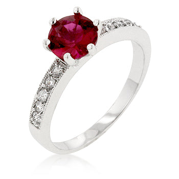Shavon Petite Ruby Red Engagement  Ring  | 1.5ct
