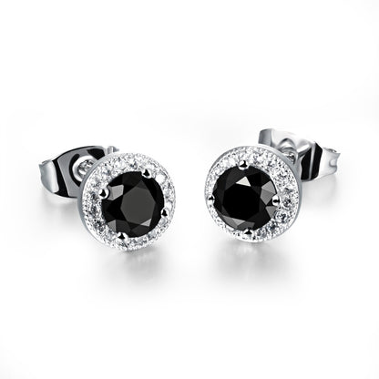 Starla 5.3mm CZ Halo Stud Earrings | 0.7ct