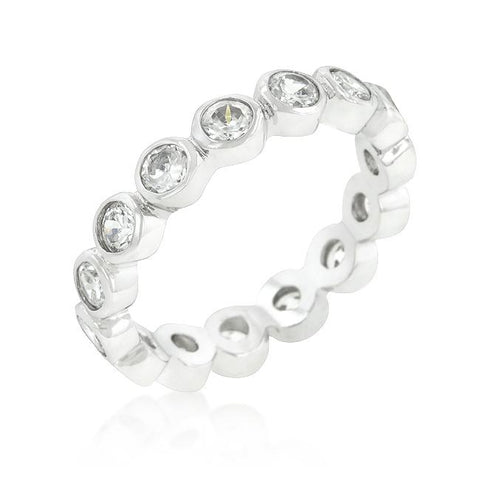 Tama CZ Linked Bezel Eternity Ring | 1.5ct