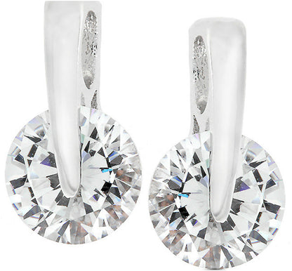 Tandy 8mm Clear Elegance Stud Earrings  | 2ct