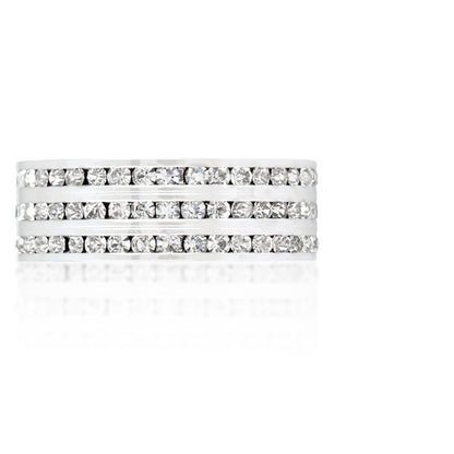 Tyra Triple Row Eternity Ring | 2ct