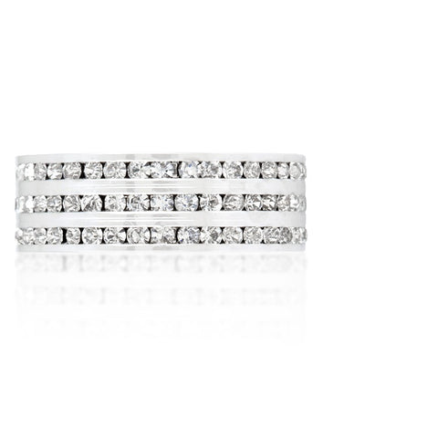 Tyra Triple Row Eternity Ring | 2ct