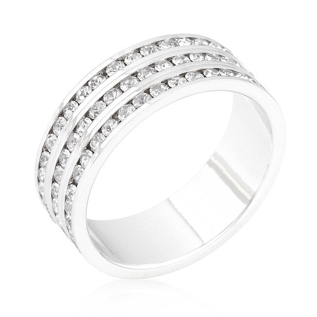 Tyra Triple Row Eternity Ring | 2 Carat | Cubic Zirconia - Beloved Sparkles
 - 1