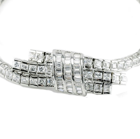 Vernetan CZ Tassle Silver Bracelet – 7in