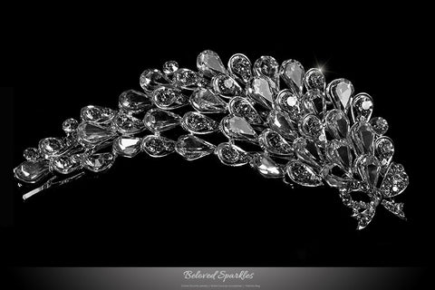 Myriam Crystal Flower Petal Hair Comb | Crystal - Beloved Sparkles