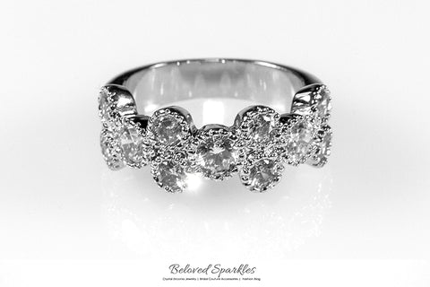Coral Bubble Bezel Anniversary Ring | 2.5ct