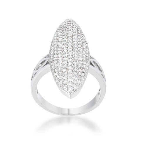 Bella Art Deco Contemporary Cluster Cocktail Ring | 2.5 Carat |Cubic Zirconia - Beloved Sparkles
 - 2