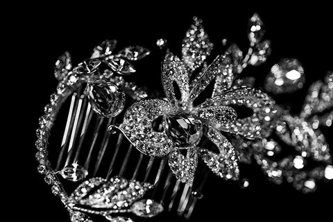Trina Flower Twine Hair Comb | Swarovski Crystal - Beloved Sparkles
 - 2