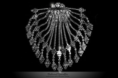 Jobellle Art Deco Drape Hair Comb | Rhinestone - Beloved Sparkles
 - 2