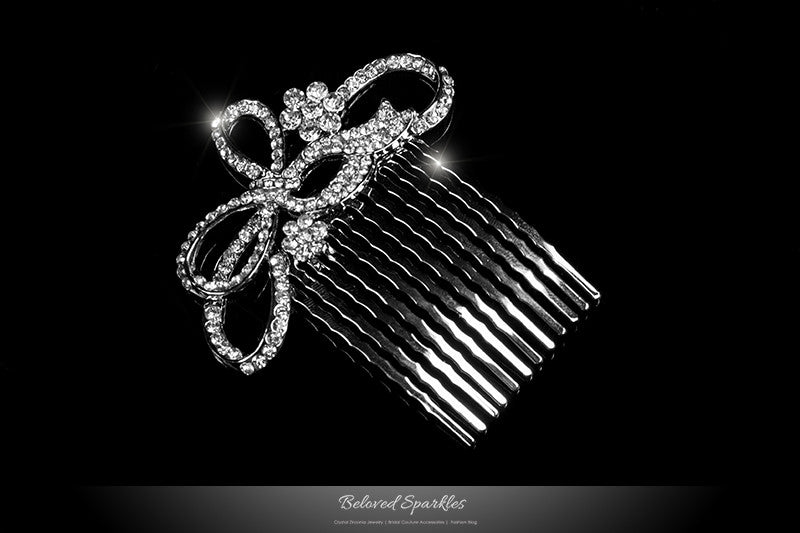 Ondina Petite Ribbon Hair Comb | Crystal - Beloved Sparkles
 - 2