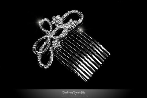 Ondina Petite Ribbon Hair Comb | Crystal - Beloved Sparkles
 - 2