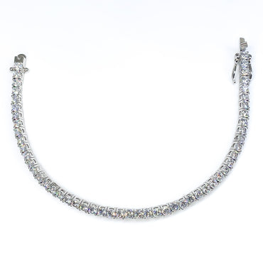 Cassidy 3mm Round CZ Tennis Bracelet – 8in | 10ct