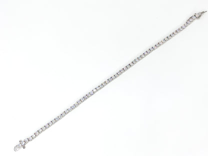 Cassidy 3mm Round CZ Tennis Bracelet – 7in | 10ct