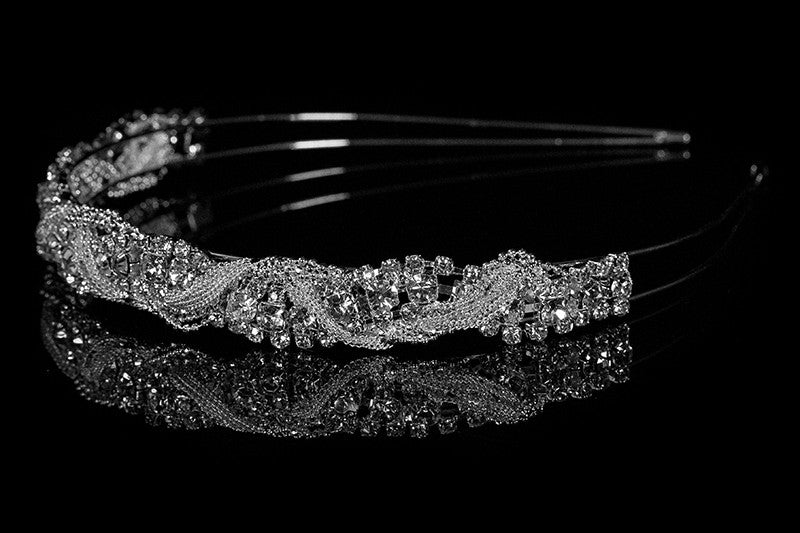 Marvet Chain Cluster Headband | Rhinestone - Beloved Sparkles