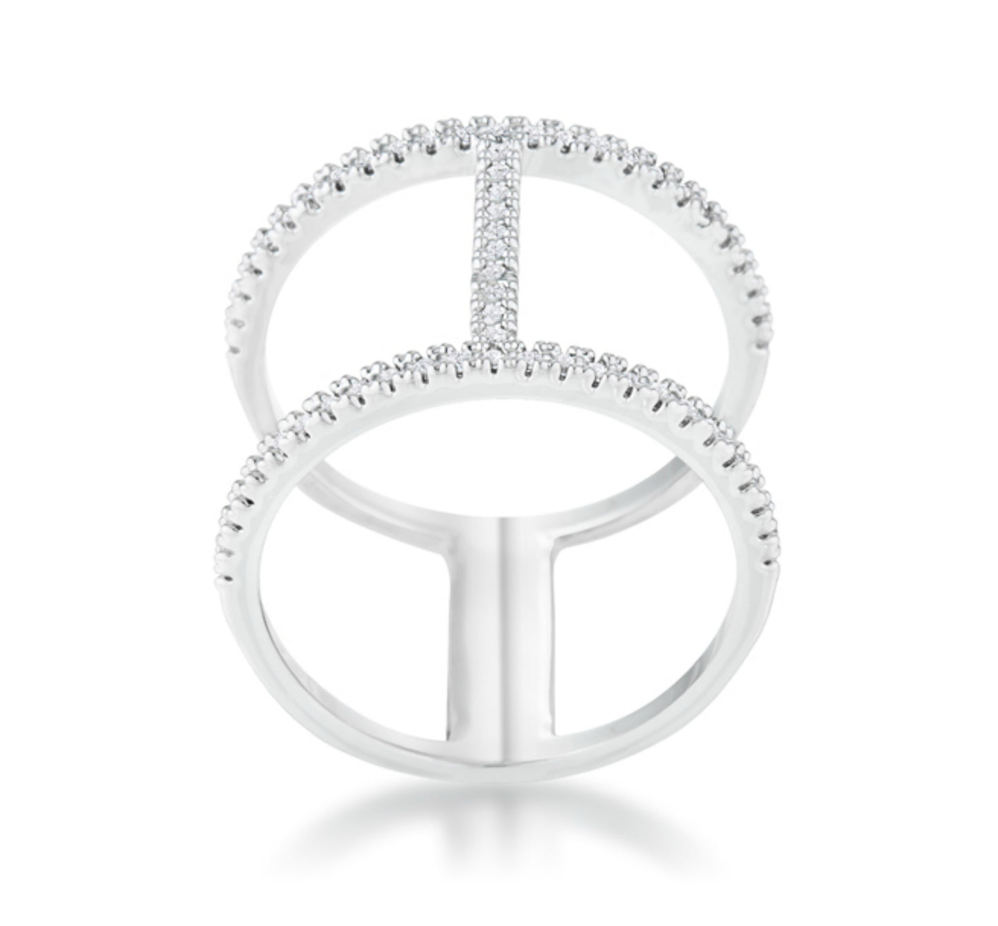 Christina CZ Contemporary Wide Band Ring | .3ct