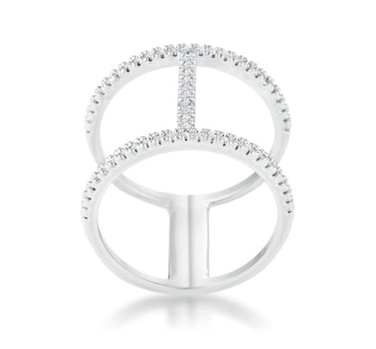 Christina CZ Contemporary Wide Band Ring | .3ct