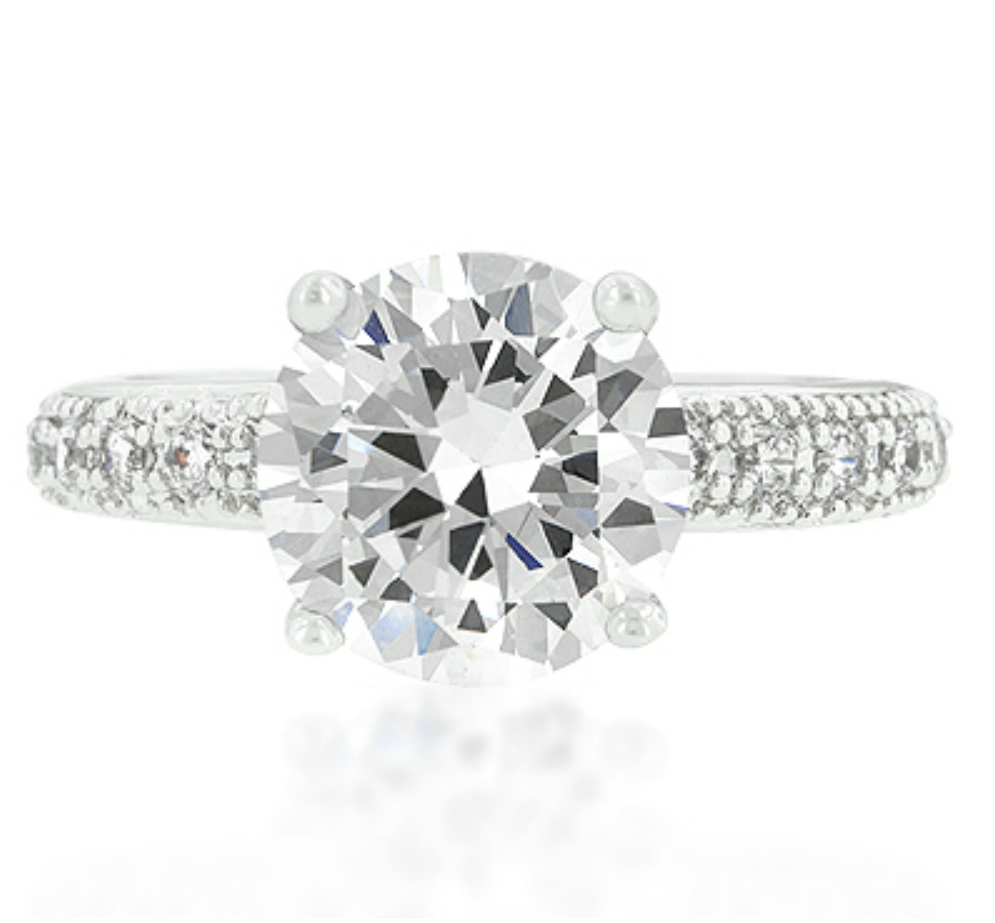 Genevi Classic Soliatire Engagement Eternity Ring | 4ct | Cubic Zirconia - Beloved Sparkles
 - 3