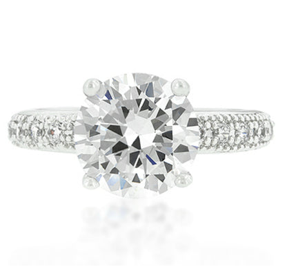 Genevi Classic Soliatire Engagement Eternity Ring | 4ct | Cubic Zirconia - Beloved Sparkles
 - 3