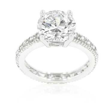Genevi Classic Soliatire Engagement Eternity Ring | 4ct | Cubic Zirconia - Beloved Sparkles
 - 1