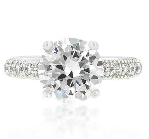 Genevi Classic Soliatire Engagement Eternity Ring | 4ct | Cubic Zirconia - Beloved Sparkles
 - 3