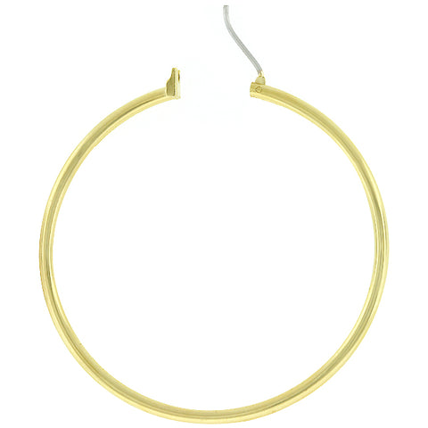 Glem Large Silver Hoop Earrings | 45mm
