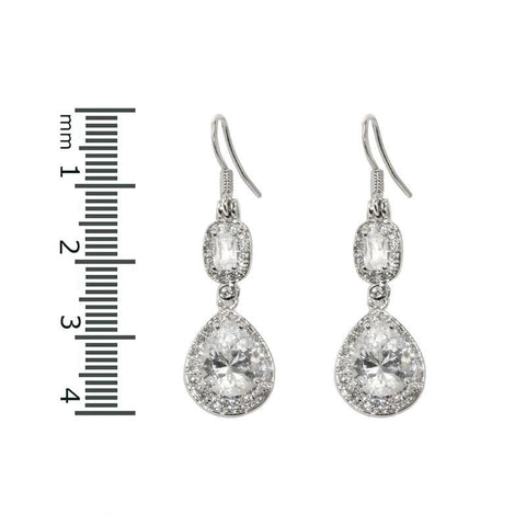 Gulab Tear Drop Dangle Earrings |