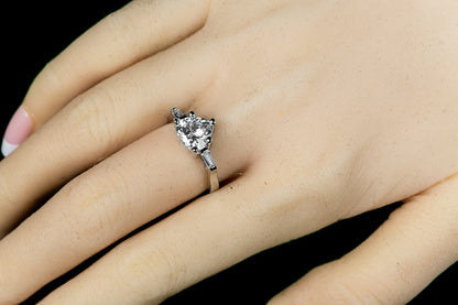 Hetty Heart CZ Solitaire Engagement Ring | 2.5ct
