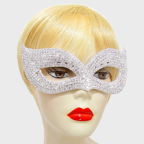 Ivanna Cluster Cat Eye Statement Masquerade Mask | Crystal - Beloved Sparkles
 - 2