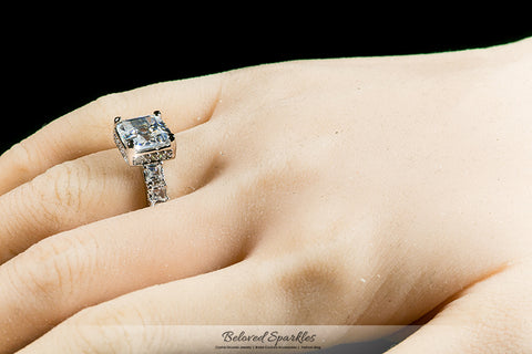 Lidia Asscher CZ Engagement Ring | 6ct