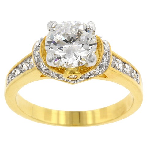 Noula 2ct Round Solitaire Engagement Ring | 3.7ct | 18k Gold