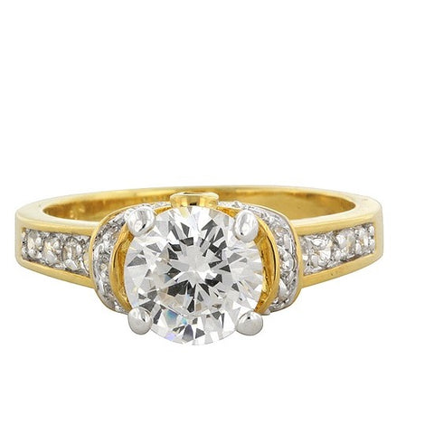 Noula 2ct Round Solitaire Engagement Ring | 3.7ct | 18k Gold