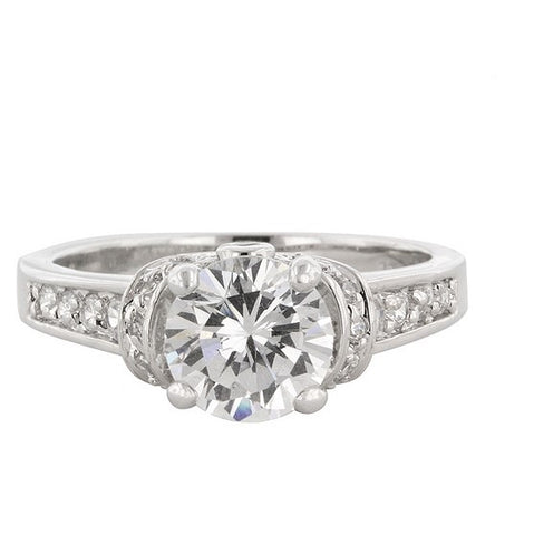 Noula 2ct Round Solitaire Engagement Ring | 3.7ct