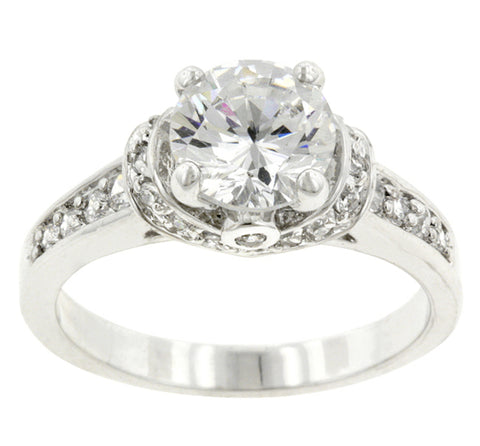 Noula 2ct Round Solitaire Engagement Ring | 3.7ct