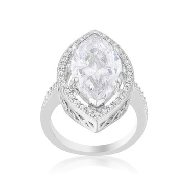 Ohara 21x11mm Marquise CZ Cocktail Ring | 10ct
