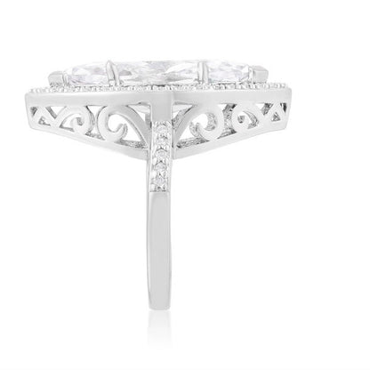Ohara 10ct Marquise Solitaire Engagement Ring | 12ct