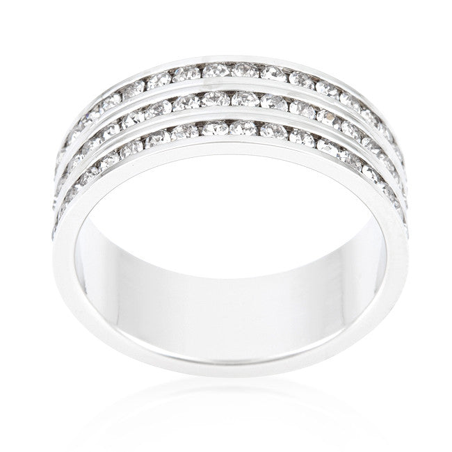 Tyra Triple Row Eternity Ring | 2 Carat | Cubic Zirconia - Beloved Sparkles
 - 2