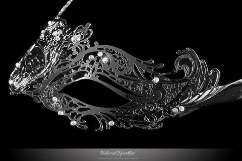 Liana Silver Metal Lace Masquerade Mask | Metal - Beloved Sparkles
 - 2